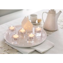 Tealight Mum 50 Adet, 4 Saat Uzun Yanma Süreli, Dumansız & Parfümsüz, Beyaz Dekoratif Mum, Doğal Bitki Mumu, Yağı Içermez