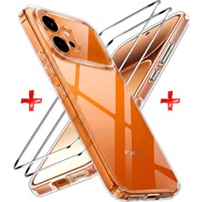 Nezih Case Honor 600 Uyumlu Yumuşak Esnek Süper Şeffaf Silikon Kılıf + Tam Kaplayan Esnek Nano Ekran Koruyucu