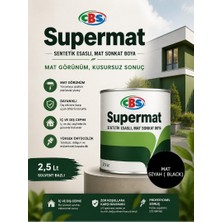 Çbs Süpermat Sentetik Sonkat Boya 2,5 Lt Siyah