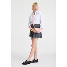 Fungoofun Muz Figürlü Charm ve Katlanabilir Bez Kol Çantası F553