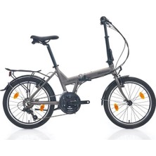 Bianchi Bıanchı Adhoc Katlanır Bisiklet 380H V 20 Jant 21 Vites gr Gri Siyah