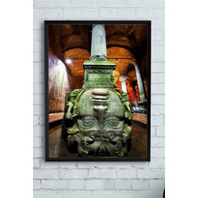 (PSTER13957) Yerebatan Sarnıcı Manzara Çerçeveli Tablo (21X30CM)