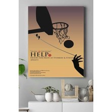 (PSTER15170) Basketbol Kanvas Tablo 4 40 x 60