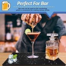 Silikon Bulaşık Kurutma Matı, 30X45 cm Genişliğinde, Kaymaz Yapı, Kolay Temizlenebilir Tasarım, Ev Ofis Restoran Işyeri Için Uygun Silikon Kahve Makinesi Pedi Bulaşık Kurutma ve Bar Matı