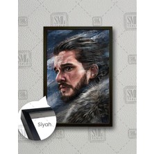 SML Tablo Jon Snow Taht Oyunları Game Of Thrones Buz Kralı Dizi Dikey Çerçeveli Kanvas Tablo