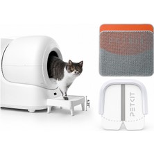Petkit Purobot Max Pro 2 Akıllı Kedi Tuvaleti + Petkit Akıllı Kedi Tuvaleti Basamağı+Petkit Kedi Tuvaleti Paspası+Petkit Manyetik Toz Geçirmez Perde