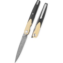 Bestechman Lanza G10 Sap Damascus Çelik Çakı - BMK14-D-2