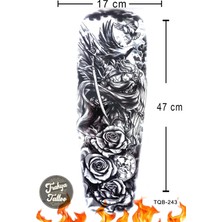 Trakya Tattoo 1-2 Hafta Kalıcı Tam Kol Gül Kanatlı Melek Güvercin Geçici Dövme