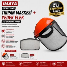 İmaya 2'li Eko Paket | Profesyonel Tırpan Maskesi + Yedek Eleği