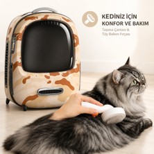 Petkit Breezy 2 Evcil Hayvan Çantası - Kamuflaj Desen + Petkıt Tüy Toplayıcı Tarak 2 (Resmi Distribütör Garantili)