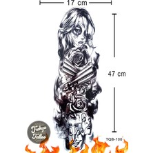 Trakya Tattoo 1-2 Hafta Kalıcı Tam Kol Gangsta Geçici Dövme