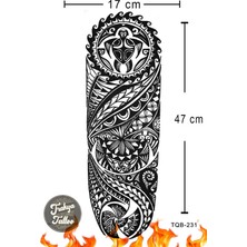 Trakya Tattoo 1-2 Hafta Kalıcı Tam Kol Maori Geçici Dövme