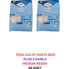 Tena Külot Hasta Bezi Plus 6 Damla Medium Beden - 60 Adet