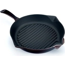 Hakay Yuvarlak Döküm Izgara Tavası, 28 cm