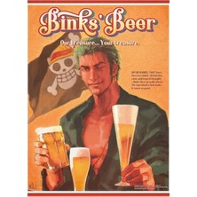 Universal Zoro Roronoa Bink'in Bira Tablo Ahşap Poster Dekoratif