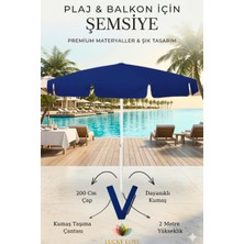 Lucky Love Plaj Bahçe Balkon Için Bükülebilen Şemsiyesi Ince Branda Kumaş - 2 Metre Boy / 200 cm Genişlik