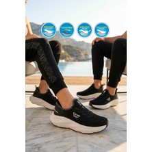Walkway Flexnova G Siyah-Beyaz Memory Foam Unisex Spor Ayakkabı