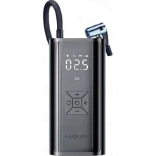 Hakay Dijital Göstergeli Taşınabilir Araç Lastik Pompası, LED Fener ve Powerbank Özellikleriyle