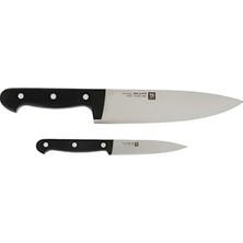 Hakay Zwilling Twin Chef 2 Bıçak Set, Paslanmaz Çelik, Siyah