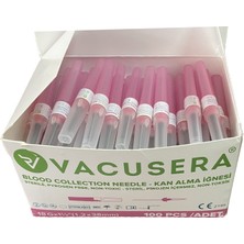 Vacusera Vacutainer Pembe Uç 18G (1.2X38MM) (100 Adet) 2 Kutu