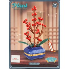 Toys E Toys Plant Bonsai Collection Ilex Chinensis Kırmızı Meyveli Bonsai Yapı Blok Seti 360 Parça 33041