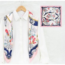 Deserto Fashion Gala Serisi Saten Polyemid Eşarp - Özel Günler Için Göz Alıcı Parlaklık 90X90