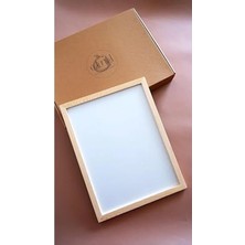 Hakay Premium Kalite 21X30 cm (A4) Ahşap Çerçeve, Siyah ve Beyaz