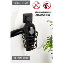Empressco Orsa Home 915 Kare Güçlü Macun Yapışkanlı Saç Kurutma Makine Askısı, Mat Siyah Fönlük - Fiyatı, Yorumları