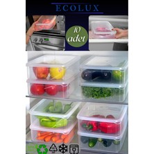 Empressco Ecolux Vakumlu %100 Sızdırmaz 10 Adet Erzak Saklama Kabı Seti 3,5 Lt - Şeffaf - Difriz ve Mikrodalga - Fiyatı, Yorumları