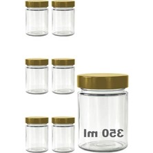 Hakay Derin Kapaklı Kavanoz Seti, 350 ml Şeffaf Cam ile Pratik Depolama