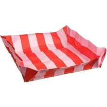 Hakay Pembe-Kırmızı Renkli Saksı Matı, 56X56X12 cm Ölçülerinde