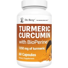 Dr. Berg Turmeric With Curcumin Black Pepper Bioperine 1350 Mg 60 Caps