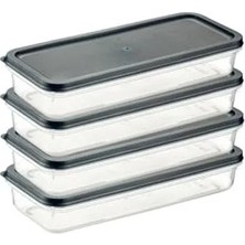 Hakay 4 Adet Ayarlanabilir Buzdolabı Organizeri - Şeffaf Pp Plastik Yapı