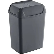 Hakay 5 Lt Kapasiteli Antrasit Renk Çöp Kutusu