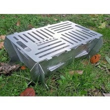 Hakay 41X25 cm Portatif Katlanabilir Mangal, Pratik Kullanım
