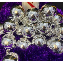 Eng Parti Dünyası Gümüş Renk Yılbaşı Ağacı Süsü 5cm 24’lü Set – Parlak Gümüş Noel Topu | ENG-102 |