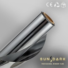 75 cm x 2 Metre | Silver (Aynalı) Cam Filmi %15