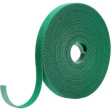 Hakay Bahçe Bitki Bağlama Bandı, Yeşil, Cırt Cırt, 1 cm x 10 Metre