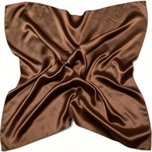 Deserto Fashion %100 Saf Ipek Saten Eşarp – Parlak & Mat Yüzey 90X90