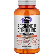Now Foods, Sports Arginine Citrulline Nitric Oxide 240 Veg Capsules