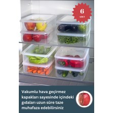 Empressco Ecolux 6 Adet Vakumlu %100 Sızdırmaz Erzak Saklama Kabı Seti 3,5 Lt - Şeffaf - Difriz ve Mikrodalga - Fiyatı, Yorumları