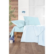 Monolisse Cozy Pike Takımı Tek Kişilik Bebe Mavi 160*230 cm