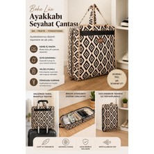 Empressco Morport 6 Bölmeli Desenli Ayakkabı Hurcu Seyahat Tipi Valiz Üstü Hurç (35X22X40) - Fiyatı, Yorumları