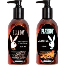Ekobox Playboy Massage Oil Chocolate Fragrances And Warming 120 ml Çikolata Kokulu ve Isıtıcılı Vücut Masaj Yağı