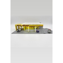 Printhane 3D 1/64 Ölçek Shell Benzin Istasyonu Diorama