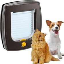 Hakay 14,8X14,5 cm Kahverengi Kedi-Köpek Kapısı | Swing 3 Modeli