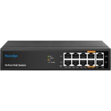 Foredge AI8010M 8 Port 10/100M Poe + 2 Port 100M Uplink 96W Poe Switch