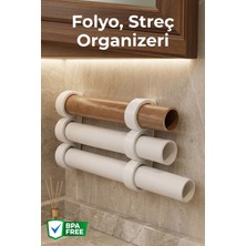 Empressco Nandy Home Pratik Yapışkanlı Mutfak Düzenleyici Rulo Streç ve Folyo Tutucu Organizer - Fiyatı, Yorumları