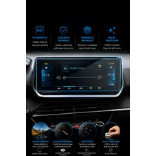 Velvoria Peugeot 5008 10 Inç Multimedya Glass Ekran Koruyucu 9h 2019-2020