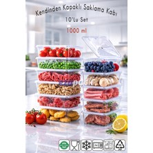 Empressco Ezupack 1 Lt 10 Adet Kendinden Kapaklı Mikrodalga Difriz Derin Dondurucu Buzluk Düzenleyici Saklama Kabı - Fiyatı, Yorumları